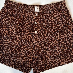 Anthropologie Leopard Print Women's Boxer Shorts